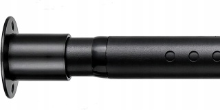 Karnisz teleskopowy, czarny mat 78-121 cm
