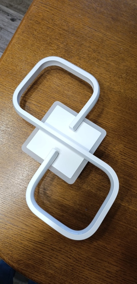 LAMPA SUFITOWA LED ŻYRANDOL KWADRAT NOWOCZESNY 6500K