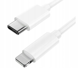 Ładowarka sieciowa zestaw 3 szt USB typ C do Apple 25 W CA-15T-F biały + kable