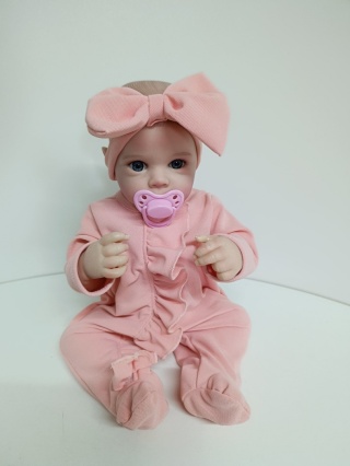 Lalka realistyczna Reborn Doll dziewczynka 45 cm + akcesoria