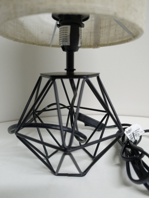 Lampka stołowa EdiShine DHTL10C – nowoczesny design, ciepłe światło, styl loftowy