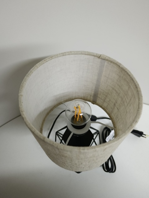 Lampka stołowa EdiShine DHTL10C – nowoczesny design, ciepłe światło, styl loftowy