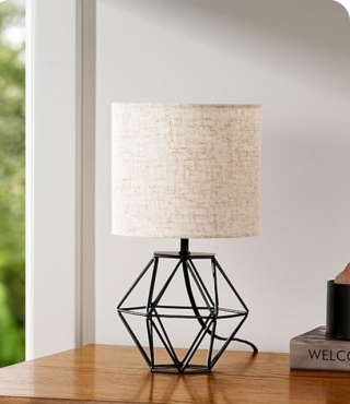 Lampka stołowa EdiShine DHTL10C – nowoczesny design, ciepłe światło, styl loftowy