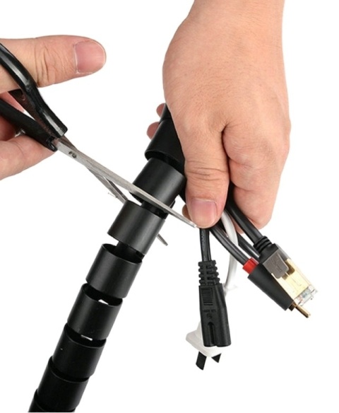 Maskownica kabli Spirala 16mm Osłona Oplot 3 mb czarny