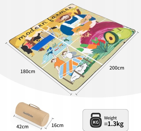 Naturehike Modern Farmer Koc Piknikowy plażowy180 x 200 cm