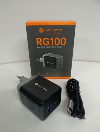 Novoo Ładowarka GaN 67W USB-C 3 Porty Szybkie Ładowanie PD 100W iPhone Mac