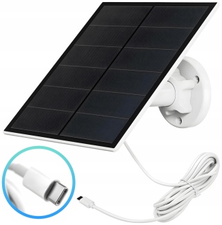 Panel solarny słoneczny do kamery wodoodporny 5W USB-C przewód 3m