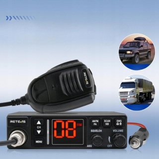 RADIO CB SAMOCHODOWE RETEVIS MB63A AM/FM KOMUNIKATOR ODBIORNIK 12/24V PRO