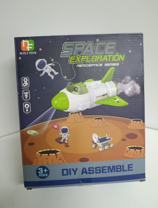 Rakieta z projektorem planet Zestaw kosmiczny STACJA Astronauta UFO robot łazik
