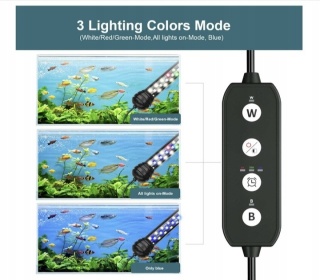 SEAOURA Oświetlenie LED do akwarium 28cm + zasilacz