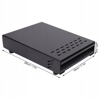 SZUFLADA Z ODBIJAK DO FUSÓW NA KAWA 18X28X5 CM STAL NIERDZEWNA