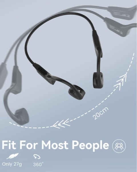 Słuchawki sportowe bezprzewodowe zauszne rower bieganie Sanoto DG08