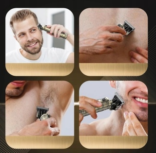 Solati trymer do brody i włosów męski | tytanowe ostrza |USB-C