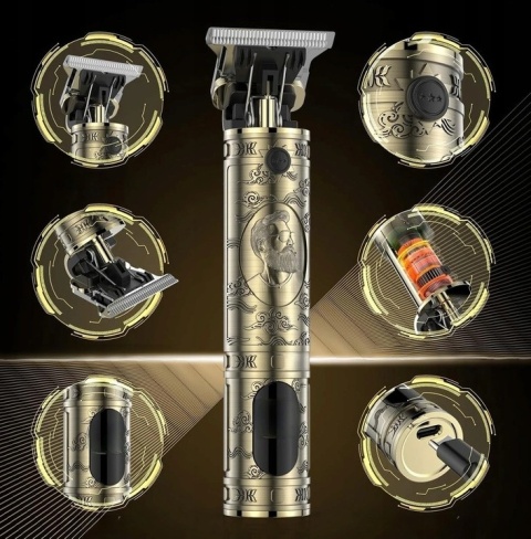 Solati trymer do brody i włosów męski | tytanowe ostrza |USB-C