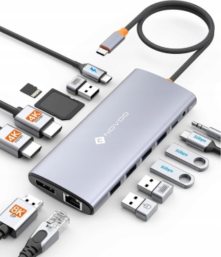 Stacja dokująca NOVOO RM14 USB-C 14 w 1