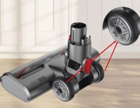 Szczotka do odkurzacza Dyson V7 V8 V10 V11 V15 z LED do podłóg i dywanów zamiennik D009