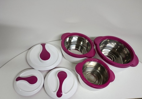 TERMOS OBIADOWY ZE STALI NIERDZEWNIE 3 POJEMNIKI PO 0.8L/2.1L/1.2L