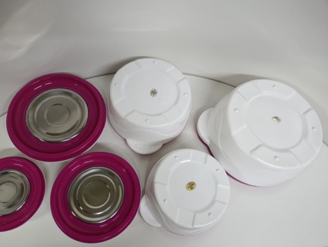 TERMOS OBIADOWY ZE STALI NIERDZEWNIE 3 POJEMNIKI PO 0.8L/2.1L/1.2L