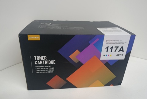 TONER 117A 4 szt. ZIPRINT CMYK – zamiennik W2073A,72A,71A,70A