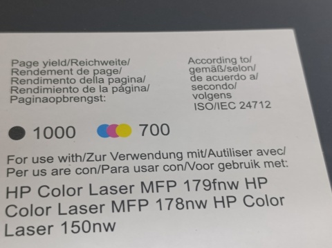 TONER 117A 4 szt. ZIPRINT CMYK – zamiennik W2073A,72A,71A,70A