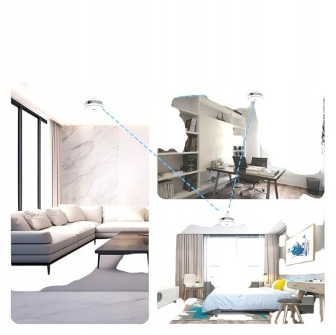 Wisualarm 5x Czujnik Dymu, Bezprzewodowy, DIN EN14604