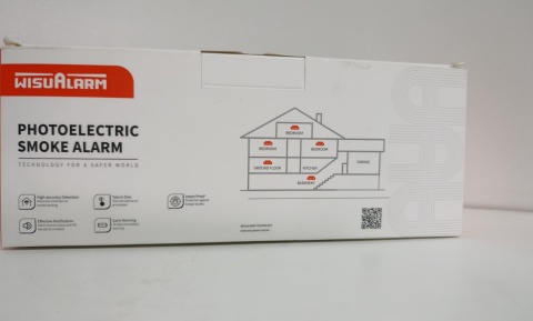 Wisualarm 5x Czujnik Dymu, Bezprzewodowy, DIN EN14604