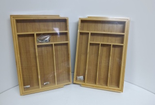 ZESTAW 2x Bambusowy Organizer do Szuflady Lifewit – Rozsuwany XXL