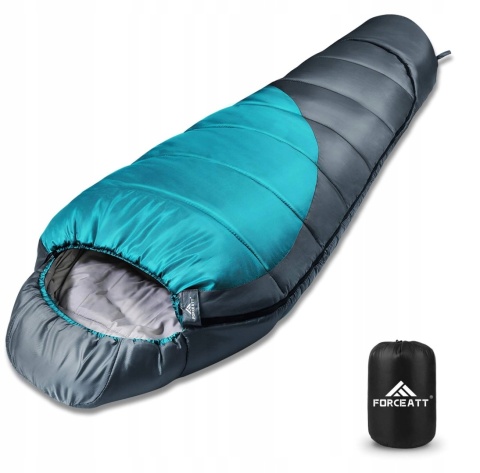 Zimowy śpiwór mumia FORCEATT wodoodporny 75x210cm