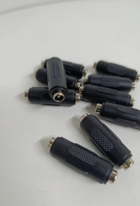 10 szt Łącznik beczka mini jack 3,5mm stereo