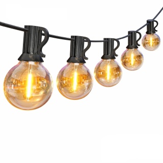 Girlanda 18 metrów, łańcuch świetlny LED na zewnątrz 30 żarówek ciepła biel Wodoodp.