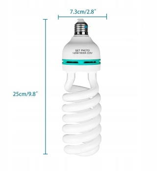 2 SZTUK 135 W E27 5500 K 220 V Photo Studio Żarówka Fotografia wideo Lampa światła dziennego