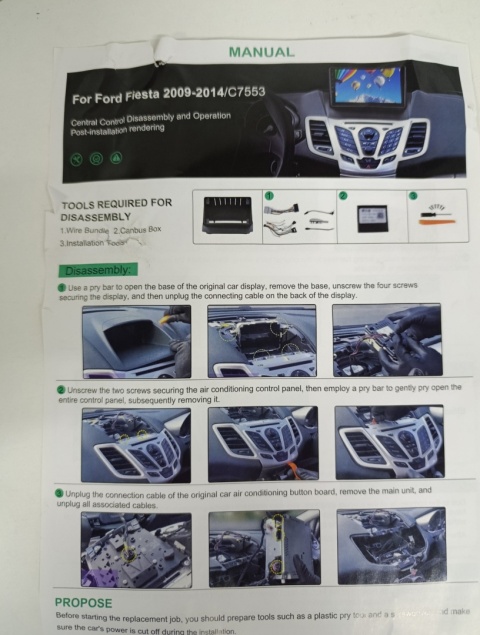 Radio Nawigacja Android do Ford Fiesta (2009-2014) | Model C7553