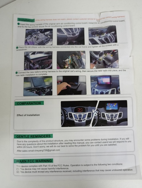 Radio Nawigacja Android do Ford Fiesta (2009-2014) | Model C7553