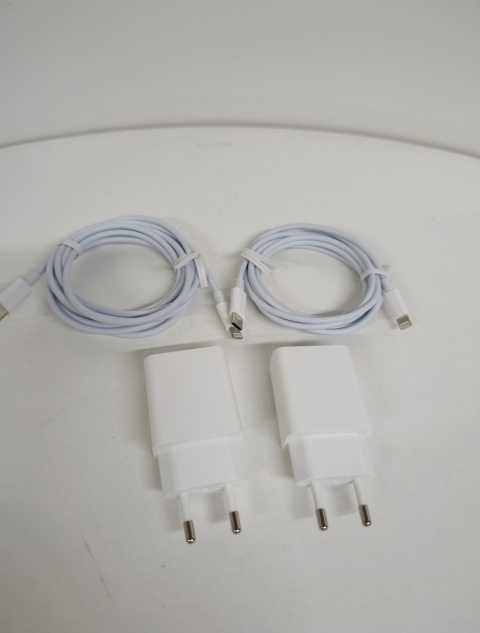 2szt szt zestaw ŁADOWARKA SIECIOWA 20W USB-C DO IPHONE 11 12 13 14 PRO MAX +KABEL LIGHTNING
