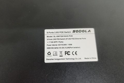 9-portowy Switch PoE 2.5G SODOLA SL-SWTG18AS-POE – 10G SFP