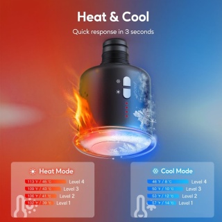 ARBOLEAF Mini Masażer Z Funkcją Ciepła I Zimna USB-C 3200 U/min