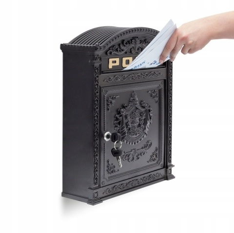 Antyczna skrzynka na listy 44,5 x 31 x 9 cm Relaxdays