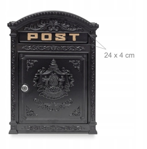 Antyczna skrzynka na listy 44,5 x 31 x 9 cm Relaxdays