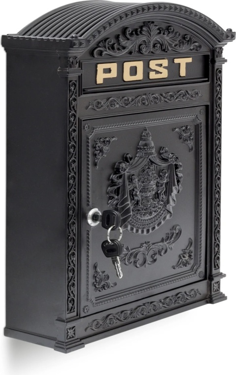 Antyczna skrzynka na listy 44,5 x 31 x 9 cm Relaxdays