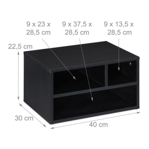 Biurko ze stojakiem na drukarkę Relaxdays