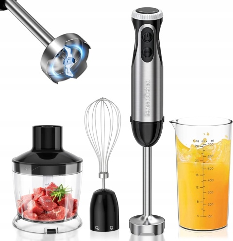 Blender ręczny Bonsenkitchen HB3203 1000 W srebrny/szary