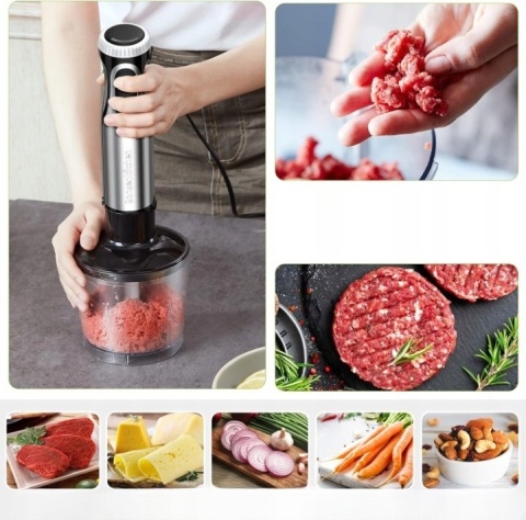 Blender ręczny Bonsenkitchen HB3203 1000 W srebrny/szary