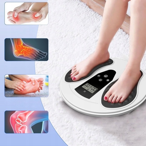 Elektryczny Stymulator Krążenia Masażer Stóp TENS Neuropatia EMS 10 Trybów