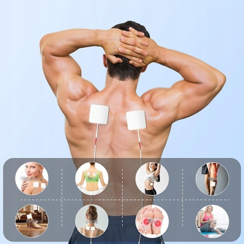 Elektryczny Stymulator Krążenia Masażer Stóp TENS Neuropatia EMS 10 Trybów