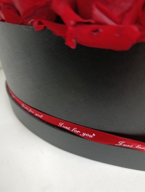 Flower Box CZERWONE RÓŻE 17 szt Pudełko w kształcie Serca