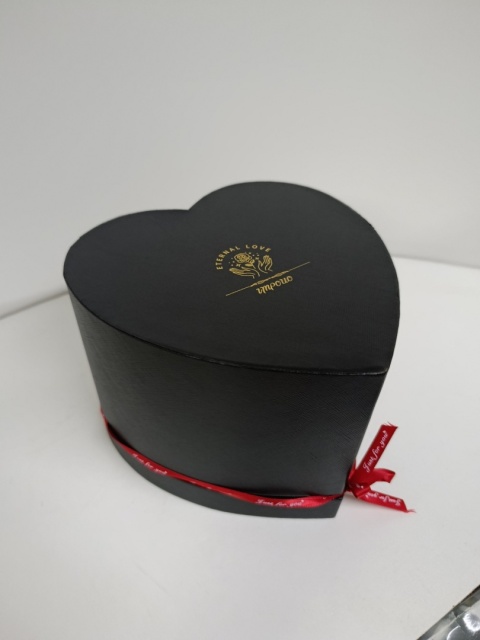 Flower Box CZERWONE RÓŻE 17 szt Pudełko w kształcie Serca