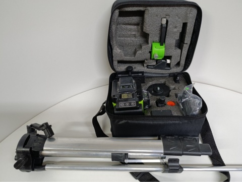 LASER KRZYŻOWY 360 POZIOMICA LASEROWA STOJAK