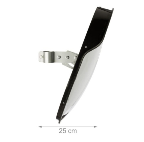 Lustro szerokokątne drogowe okrągłe 60 cm czarne