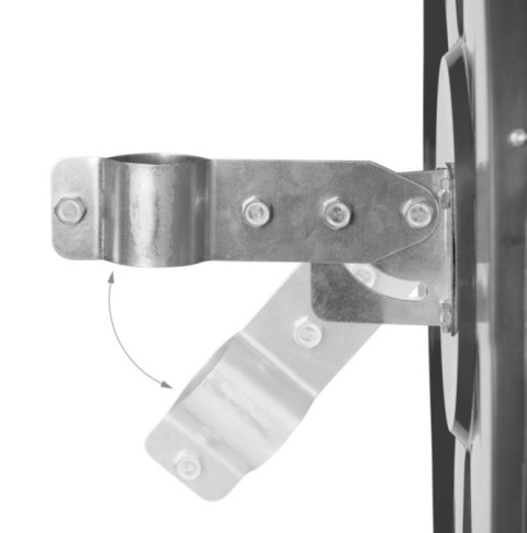 Lustro szerokokątne drogowe okrągłe 60 cm czarne