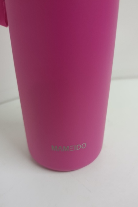 MAMEIDO termos ze słomką 700 ml, szczelna butelka na wodę ze stali nierdzewnej